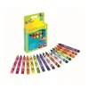16 Pastelli A Cera Triangolari & Lavabili Mini Kids