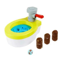 Acchiappa La Cacca Turbo, Gioco Per Bambini Con Water Giocattolo, 3 Pezzi Di Cacca, 1 Dado E Istruzioni; Giocattolo Per Bambini Dai 5 Anni In Su