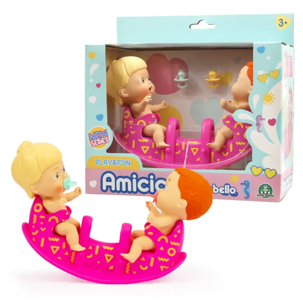 Amicicci Nuovo Set Dondolo Con 2 Personaggi Inclusi Nella Confezione