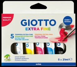Astuccio Tempere Giotto Colori Primari 5 X 12 Ml