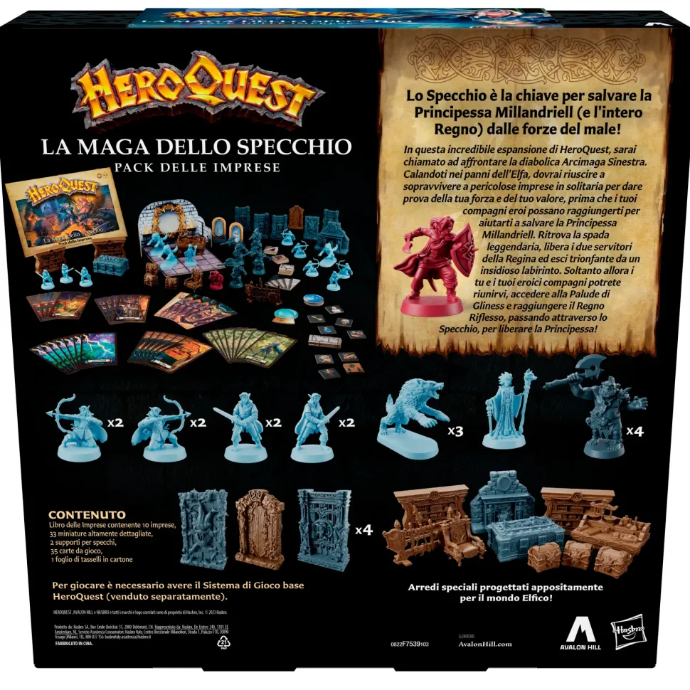Avalon Hill, Heroquest, Pack Delle Imprese, La Maga Dello Specchio, E Necessario Avere Il Sistema Di Gioco Base Heroquest