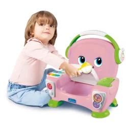 Baby Clementoni 17755 Poltroncina Canta, Suona E Balla Pink