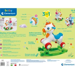 Baby Clementoni Martino Il Cavallino, Cavalcabile E Primi Passi