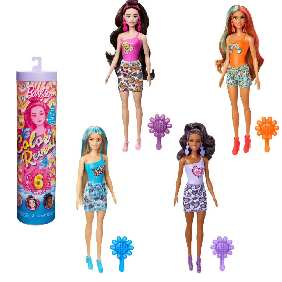 Barbie Color Reveal Assortimento Serie Arcobaleno Multicolor