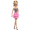 Barbie Fashionistas N. 213 Da Collezione 65° Anniversario, Bambola Bionda Con Top A Righe