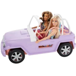 Barbie® Set Con 2 Bambole Con Abiti E Accessori, Veicolo Fuoristrada, Barca Galleggiante E 2 Giubbotti Di Salvataggio