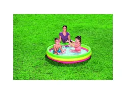 Bestway Piscina Summer A 3 Anelli Color Con Fondo Gonfiabile 152X30 Cm