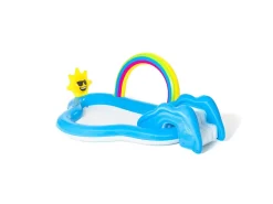 Bestway Play Center Arcobaleno 257X145X91 Cm Con Scivolo E Sole Spruzzo
