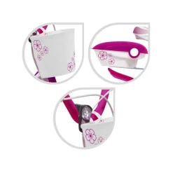 Bicicletta 14 Fucsia Bauletto, Cestello E Disco Colorato Nella Ruota Anteriore Inclusi Adatta Per Bambini Dai 5-7 Anni