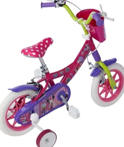 Bicicletta Da 12 Pollici Di Minnie, Con Stabilizzatori Laterali, Cestino Anteriore Personalizzato