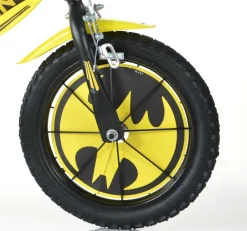 Bicicletta Da Bambino Batman Ruota 16 Pollici Con Rotelle, Freno E Scudo Anteriore Adatta A 8 -12 Anni Ideale Per Imparare A Pedalare In Autonomia Con Massima Sicurezza