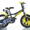 Bicicletta Da Bambino Batman Ruota 14 Pollici Con Rotelle, Freno E Scudo Anteriore Adatta A 5-7 Anni Ideale Per Imparare A Pedalare In Autonomia Con Massima Sicurezza