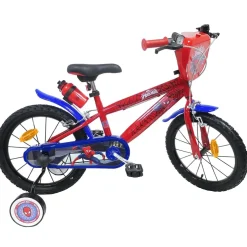 Bicicletta Per Bambini Dai 4 Ai 6 Anni Da 16 Pollici Di Spiderman Con Stabilizzatori Laterali