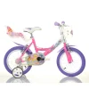Bicicletta Winx 14" Con Portabambola, Freno E Cestino Anteriore Adatta Per Bambini Dai 5-7 Anni
