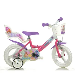 Bicicletta Winx 12" Con Portabambola, Freno E Cestino Anteriore Adatta Per Bambini Dai 3-5 Anni