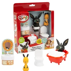 Bing Playset Bagno Che Rappresenta La Routine Tipica Dei Bambini, Quella Del Bagnetto