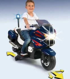 Carabineri Moto 12V Ce, Moto Elettrica Carabinieri Con Luci E Suono,Per Bambini/E Dai 3 Anni