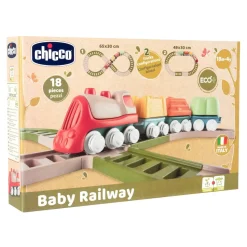 Chicco Trenino Con Playset Linea Eco+, 18 Mesi-3 Anni