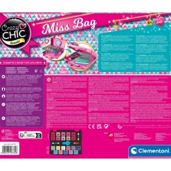 Clementoni 18734 Crazy Chic Miss Bag Trousse, Set Trucchi Bambina