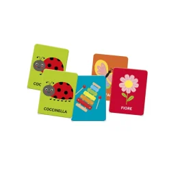 Clementoni 16432 Montessori Baby Primo Memo 48 Carte Tattili