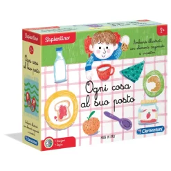Clementoni 161386 Sapientino-Ogni Cosa Al Suo Posto, Gioco Educativo, Multicolore
