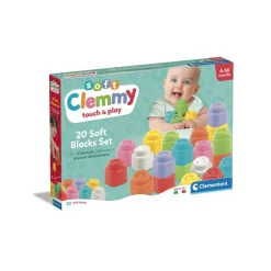 Clementoni 17989 Soft Clemmy Confezione 20 Mattoncini