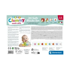 Clementoni 17989 Soft Clemmy Confezione 20 Mattoncini