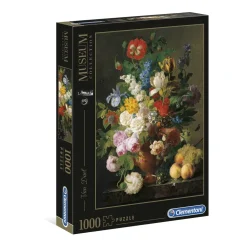 Clementoni Puzzle Museum Collection Van Dael, "Bowl Of Flowers" 1000 Pezzi, Puzzle Adulti