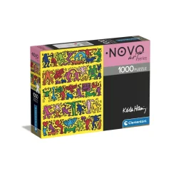 Clementoni Puzzle Novo Art Series Keith Haring 1000 Pezzi, Puzzle Adulti