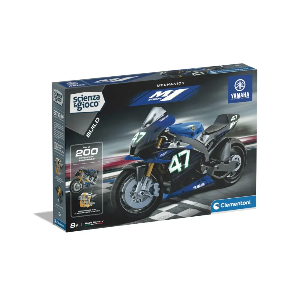 Clementoni Scienza E Gioco Build Moto Yamaha M1, Set Costruzioni