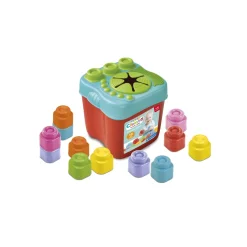 Clementoni Soft Clemmy Touch, Build And Play Sensory Bucket, Mattoncini Morbidi