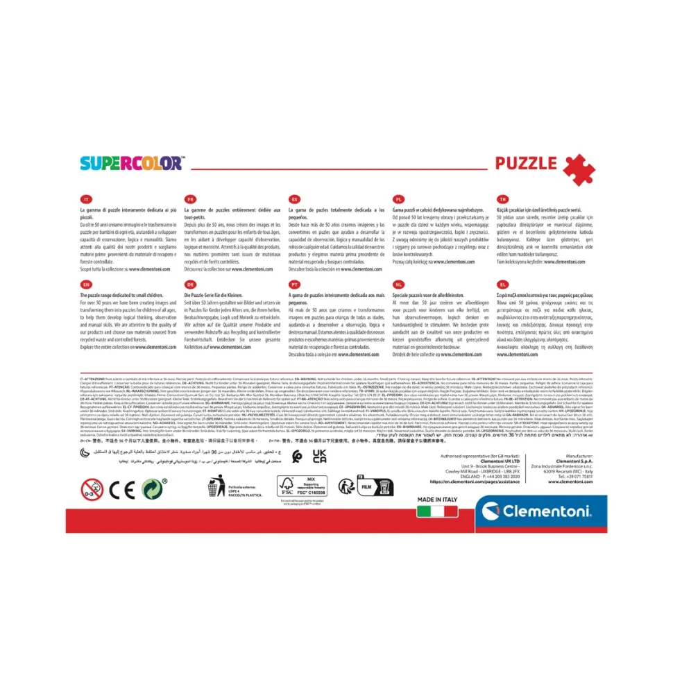 Clementoni Supercolor Puzzle Paw Patrol 104 Pezzi, Puzzle Bambini 6 Anni