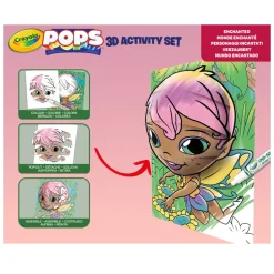 Crayola Pops 3D Activity Set Fatina E Animali Fantastici Colora E Crea Disegni Tridimensionali