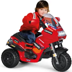 Divertimento In Pole Position Con La Moto Elettrica Ducati Con Luci E Suoni Peg Perego