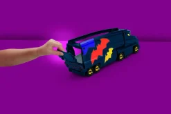 Fisher-Price Dc Batwheels Bat-Autotreno, Playset Autotreno Con Rampa E Veicolo Bam Batmobile