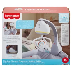 Fisher-Price Giostrina Dolce Arcobaleno Per Culla Fianco Letto, Per Neonati E Bambini