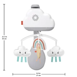 Fisher-Price Giostrina Dolce Arcobaleno Per Culla Fianco Letto, Per Neonati E Bambini