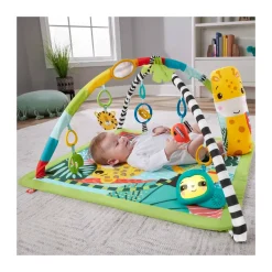 Fisher-Price Palestrina Sensoriale Cuccioli Della Natura 3-In-1, Tappetino Per Giocare Dalla Nascita Fino Ai Primi Passi Con 5 Giochi Sensoriali, Luci, Suoni, Giocattolo, 0+ Anni, Hjw08