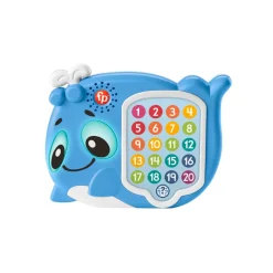 Fisher-Price Parlamici Serena Balena Indovina Con Me, Versione Italiana, Giocattolo Interattivo Musicale Con Luci E Movimenti Per L'Apprendimento, 18+ Mesi, Hrb79