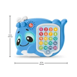 Fisher-Price Parlamici Serena Balena Indovina Con Me, Versione Italiana, Giocattolo Interattivo Musicale Con Luci E Movimenti Per L'Apprendimento, 18+ Mesi, Hrb79