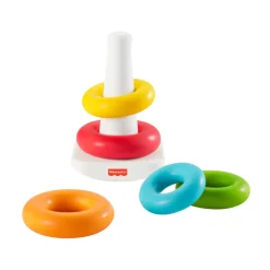 Fisher-Price Piramide 5 Anelli Eco, In Materiali Vegetali, Giocattolo Impilabile