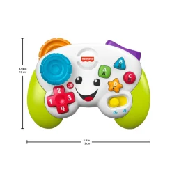 Fisher-Price-Controller Gioca & Impara Ridi & Impara Edizione Multilingue, Joystick Giocattolo Musicale Per L'Infanzia Con Luci E Contenuti Educativi, Giocattolo Per Bambini 6+Mesi, Hhx11