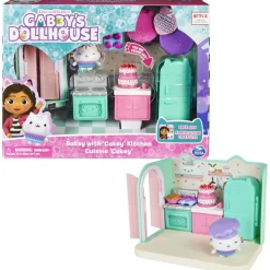Gabby'S Dollhouse, La Cucina Di Gattino Dolcetto, Mini Playset Stanze Della Casa, Giochi Per Bambini Dai 3 Anni In Su