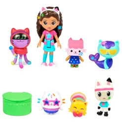 Gabby'S Dollhouse, Set Di Personaggi A Tema Festa Da Ballo Con Bambola Di Gabby, 6 Gatti Giocattolo E Accessori, Per Bambini Dai 3 Anni In Su.
