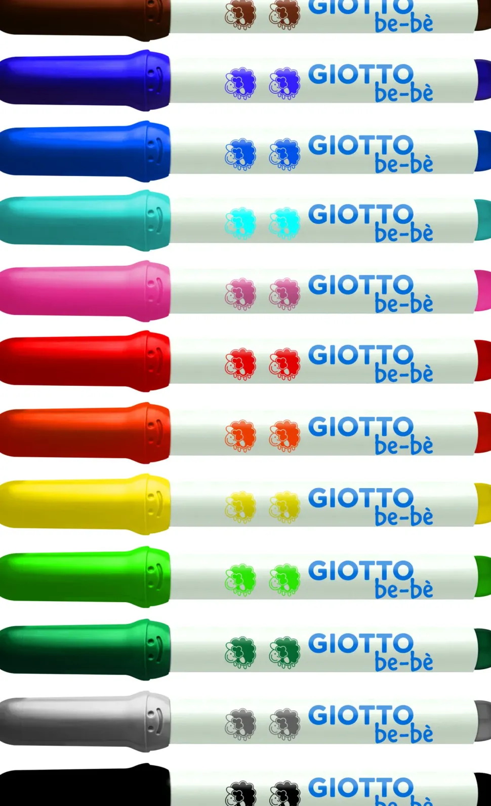 Giotto Bebe' Barattolo 10 Superpennarelli Ideali Per I Piu Piccoli