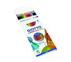 Giotto Superlaccato Confezione 12 Pastelli Colorati