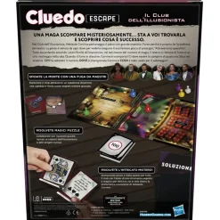 Hasbro Gaming Cluedo Escape Il Club Dell'Illusionista, Gioco Di Mistero In Versione Escape Room