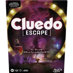 Hasbro Gaming Cluedo Escape Il Club Dell'Illusionista, Gioco Di Mistero In Versione Escape Room