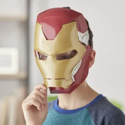 Hasbro Marvel Avengers, Maschera Flip Fx Di Iron Man, Con Effetti Luminosi, Replica Per Giochi D'Imitazione