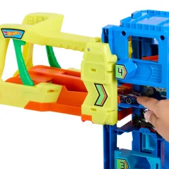 Hot Wheels City Mega Garage Playset Con 2 Macchinine Die-Cast, Box Per Riporre Oltre 50 Macchinine